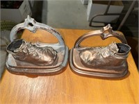 2-BRONZE BABY SHOES