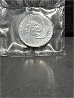 1993 $5 CANADIAN  MAPLE LEAF SILVER COIN 1OZ FINE