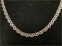 Sterling Heart Links Chain 4.9gr 18in