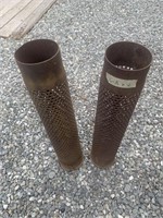 Lot of 2 casings from 106MM recoilless rifle, one