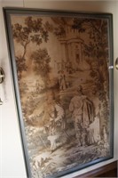 FRAMED TAPESTRY  AP 49"W X 78"H(FADED AREA)