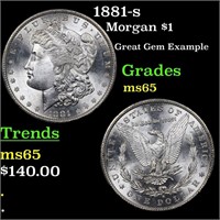1881-s Morgan $1 Grades GEM Unc