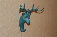 Wooden buck wall mounted coat rack