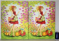 2 Matching Canvas Prints Bella Pilars