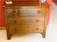 3 Drawer Antique Chest w/ Dovetail Joints