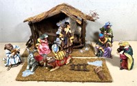 porcelain nativity & manger
