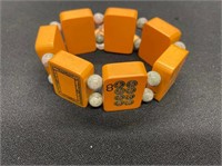 Mahjong Tile & Lapis Bracelet