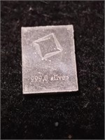 1 gram .999 fine silver bar