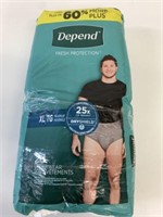 Depend Size XL Men's 26 Pack Underwear