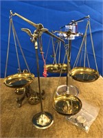 Vintage Brass Scale Set -Made in India