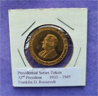 Presidential Series Token Franklin D. Roosevelt