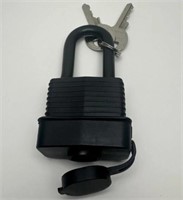 Unbranded Water Resistant Padlock w Keys BLACK