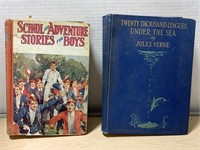 2 Vintage Books - School And Adventure Stories