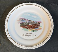 LOG RAILWAY MOUNT WASHINGTON NH COLL. PLATE