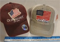 2 Baseball Hats "Red Glory and Grey Glory"