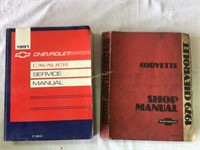 Corvette and Cavalier shop manuals