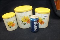 VINTAGE "DECOWARE" CANNISTER SET