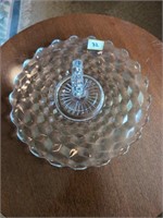 Fostoria tray w handle vintage glassware