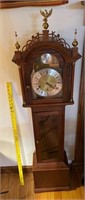 Dwarf Mahogany Grandfather Clock