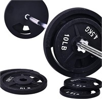 Signature Fitness 95 lb Weight Set  Barbell