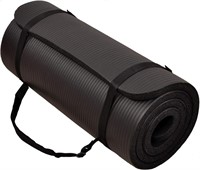 $35  BalanceFrom 1-Inch Extra Thick Yoga Mat, Blac
