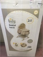 BILY BABY 2 IN 1 BASSINET- ROCKING OR STATIONARY