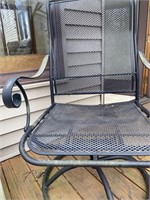 Iron Swivel Rocking Arm Chair