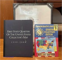 State Quarter Books & Frame