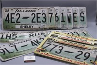 Lot of Tennessee License Plates