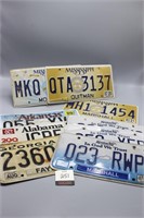 9 Assorted License Plates
