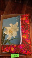 VINTAGE CLOTH COVERED SCRAPBOOK & EASTER BOOK