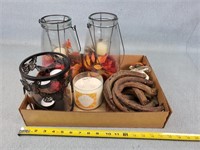 Horse Shoes, Fall Candle Holders, & More