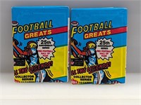 (2) 1988 Swell Football Greats Unopened Packs