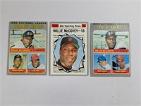 1970 Topps (3 Diff Wille McCovey) HOF