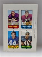 1969 Topps 4 In 1 Gale Sayers Card