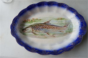 Beautiful Flo Blue Fish Platter
