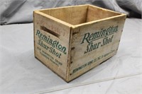 Wood Remington Ammo Box, Approx 15"x10"x9"