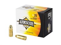 Armscor, 9MM, 124 Grain, Jacketed Hollow Point.