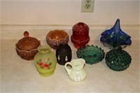 Lot of Art Glass: Some with Fenton Mark