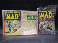 3 Issues of MAD Magazine