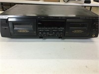 Sony dual cassette, am/fm