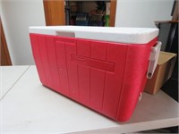 COLEMAN COOLER - RED AND WHITE