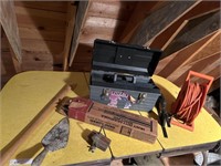 Elec cord/reel, toolbox & hand tools