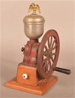 Elma Cast Iron Single-Wheel Coffee Mill.