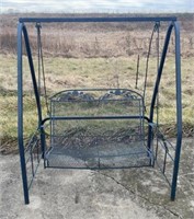 Rod Iron Framed Swing 53x 61x 38 inches
