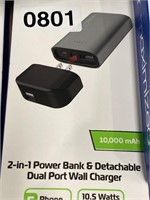 ZGEAR 2IN 1 POWER BANK /WALL CHARGER