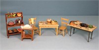 6pc. Victorian Dollhouse Scullery Furniture
