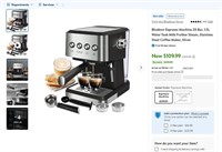 WF969  Bluebow Espresso Machine 20 Bar, 1.5L Tank,