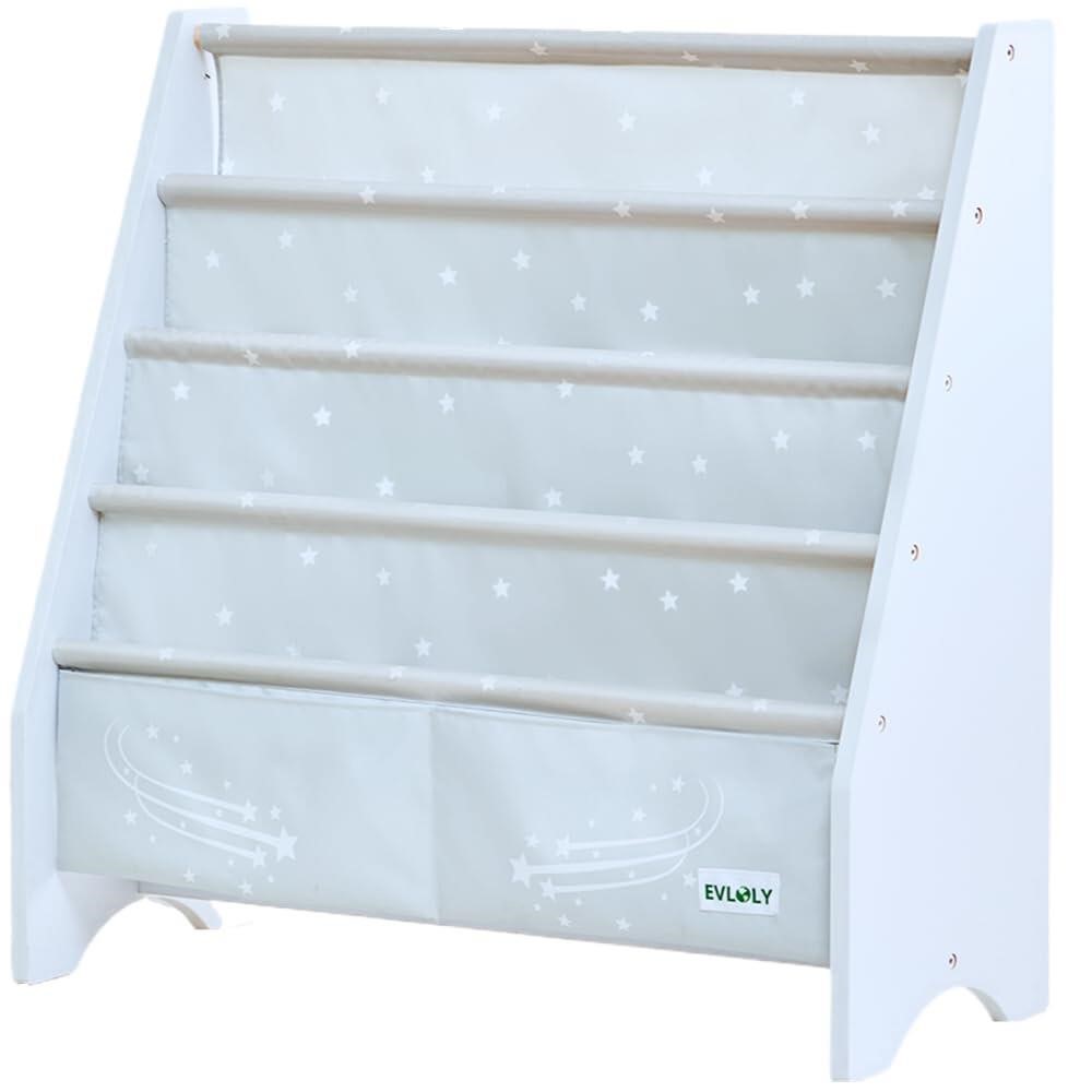 EVLOLY Kids Bookshelf for Kids - Spacious Book She