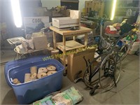 Large Lot: includes vacuum, bike parts, message